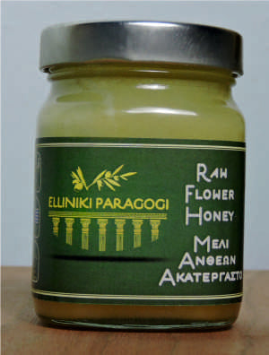 Μέλι ακατέργαστο Ορεινών Ανθέων 260γρ. (κιβώτιο 18 τεμαχίων) (Κωδ.: EHO-0010-18)